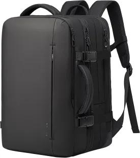 BANGE 35L Men's Expandable Laptop Backpack for 17.3Inch Laptop, Carry On Backpack Fits Under Seat Airline Approved, Personal Item Travel Bag for Men