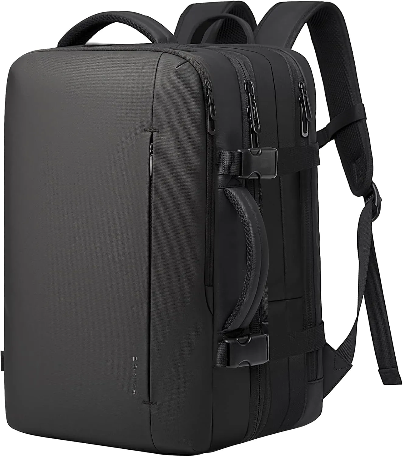 BANGE 35L Men's Expandable Laptop Backpack for 17.3Inch Laptop, Carry On Backpack Fits Under Seat Airline Approved, Personal Item Travel Bag for Men