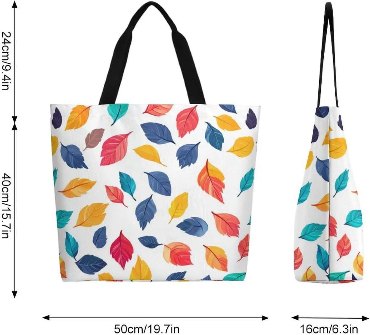 Canvas Tote Bag Large Women Casual Shoulder Bag Handbag Reusable Beach Shopping Grocery Bag For Outdoors