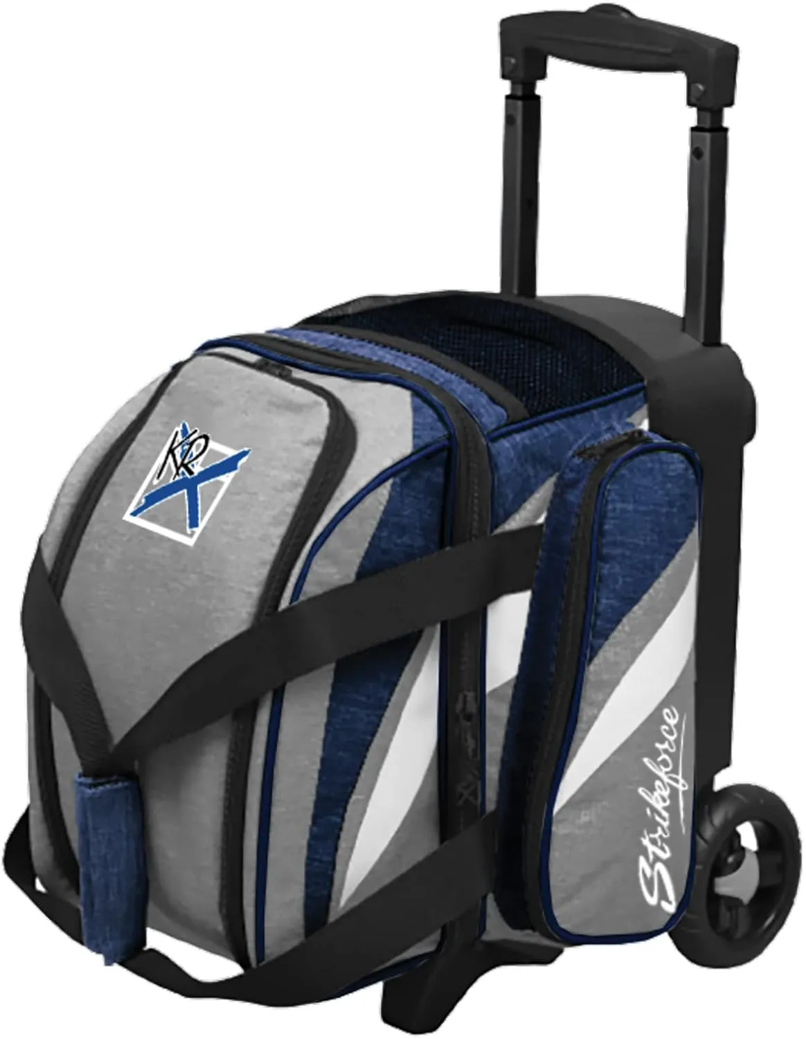 KR Strikeforce Cruiser Single Roller Bowling Bag with Shoe Compartment and Side Accessory Compartment