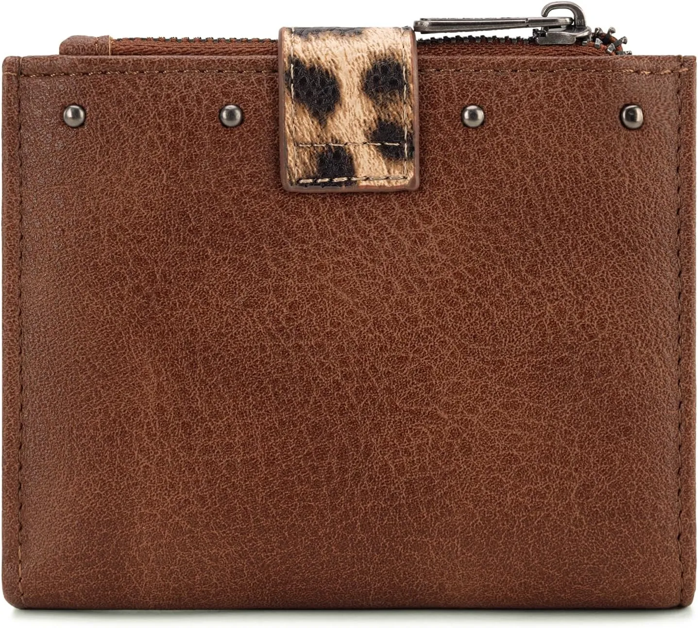Montana West X Wrangler Small Womens Wallet Leopard Print Women's Wallets, Card Cases & Money Organizers Small Bifold Card Wallet with Removable ID Window