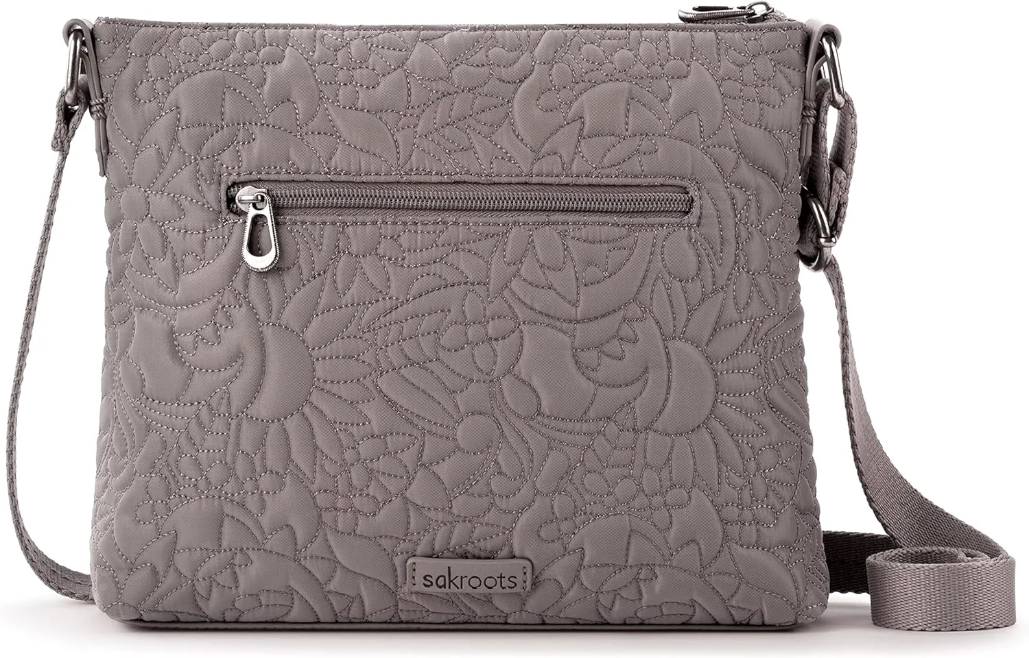 Sakroots Basic Crossbody Purse - Eco Twill Cross Body Handbag For Everyday & Travel - Zipper Closure & Adjustable Strap