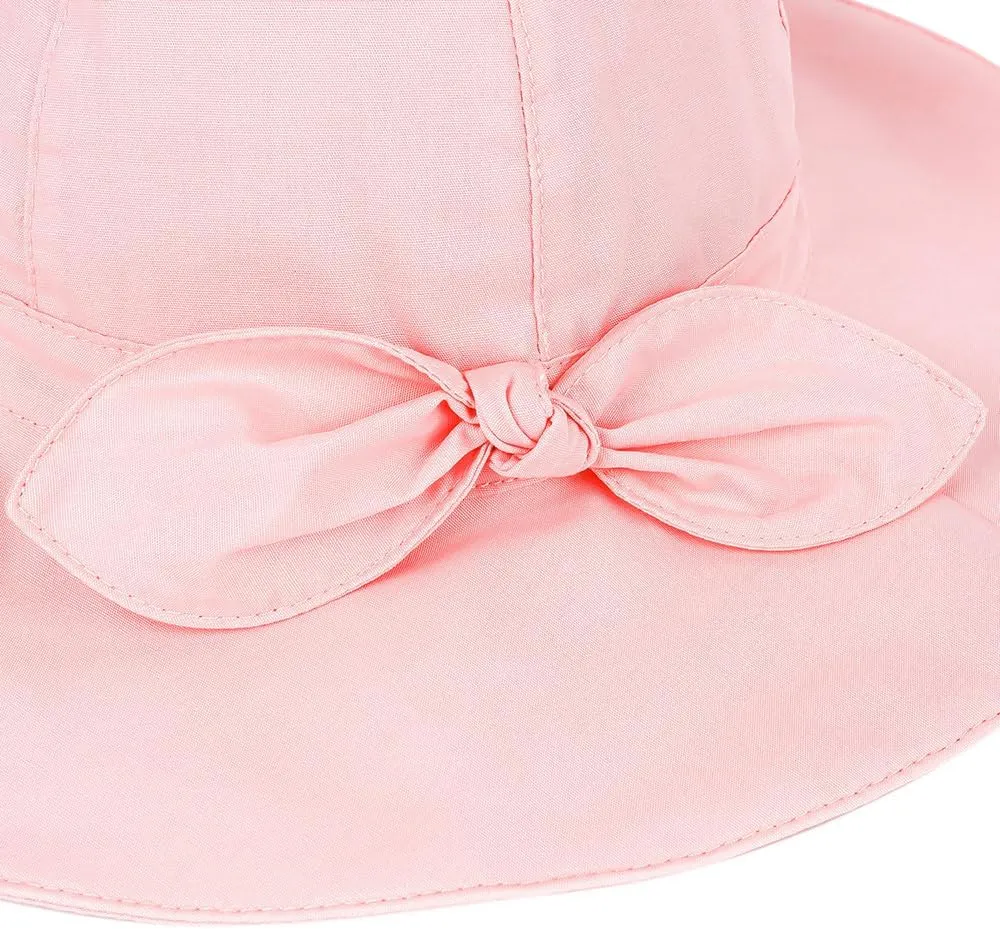 Toddler Kids Baby Girl Sun Hat Floppy Cotton Summer Hat 50  SPF Protective