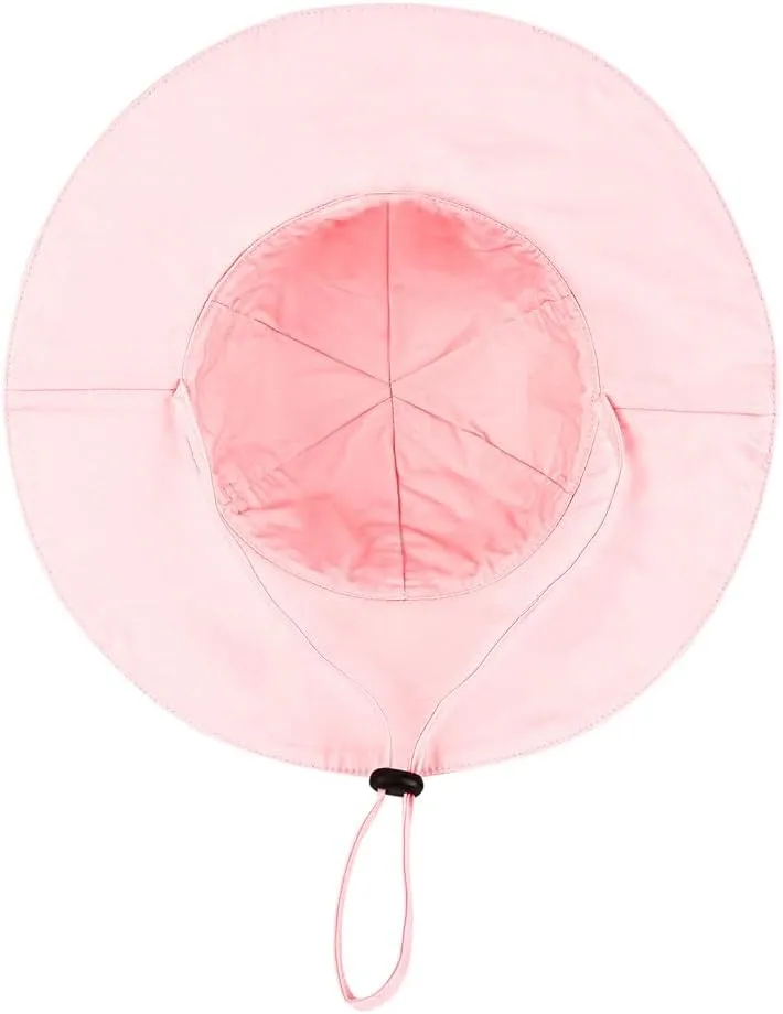 Toddler Kids Baby Girl Sun Hat Floppy Cotton Summer Hat 50  SPF Protective