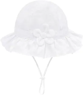 Toddler Kids Baby Girl Sun Hat Floppy Cotton Summer Hat 50  SPF Protective
