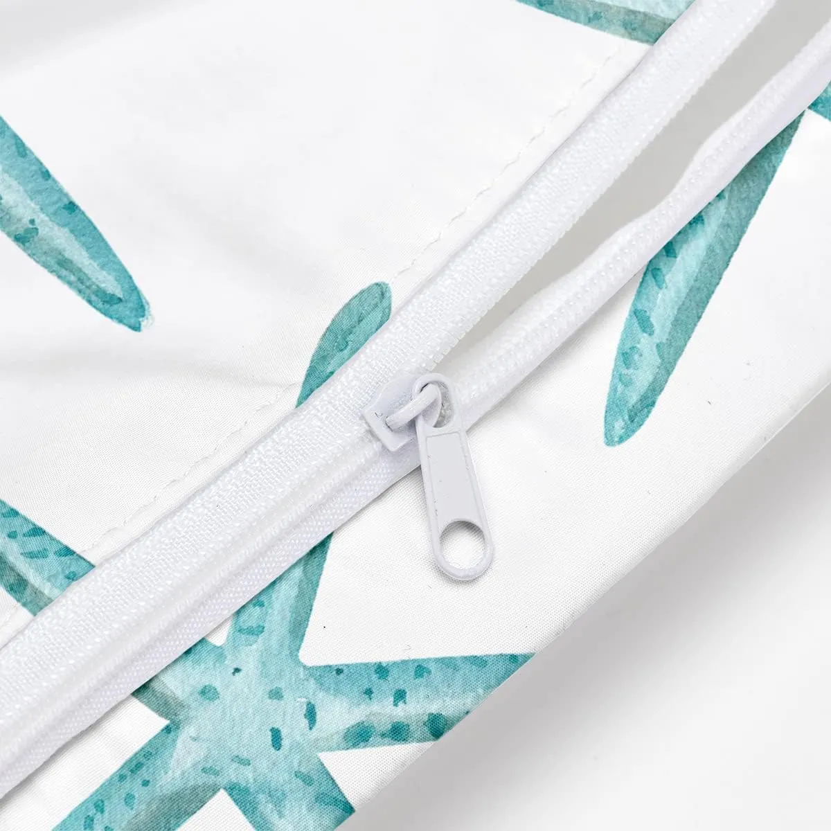 Wet Dry Bag for Swimsuit, Travel, Beach, Pool, Diapers, Dirty Yoga Gym Clothes, Makeup, Waterproof Reusable Beach Bag with Ocean Decor Starfish Sea Horse Anchor