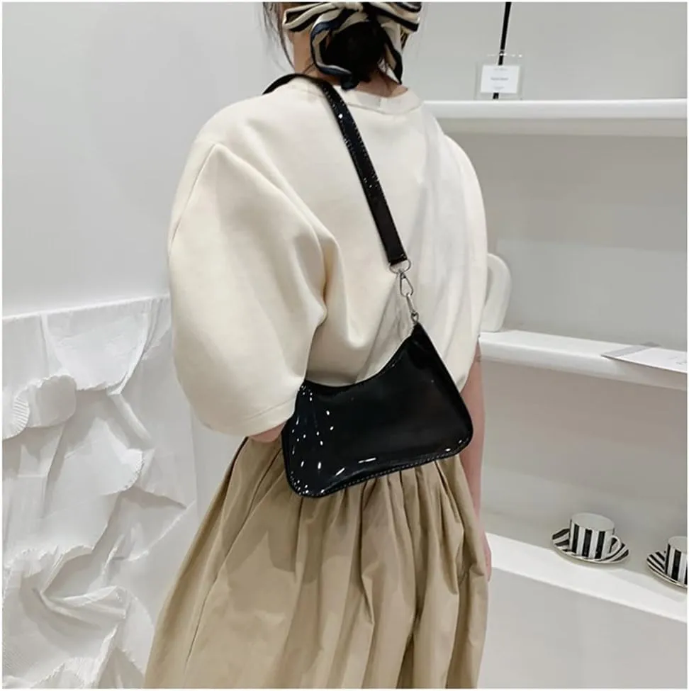 Women's Fashion Vintage Clear Crossbody Bag Stadium Approved Jelly Purse Concert Bag Festival Gifts