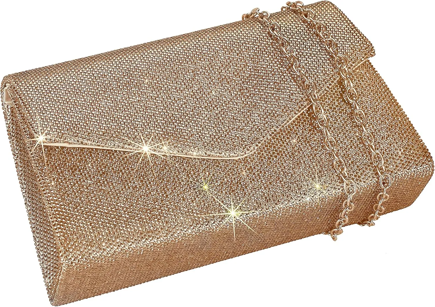Women's Sparkly Evening Bags Glitter Rhinestone Clutch Purse for Party Prom Wedding