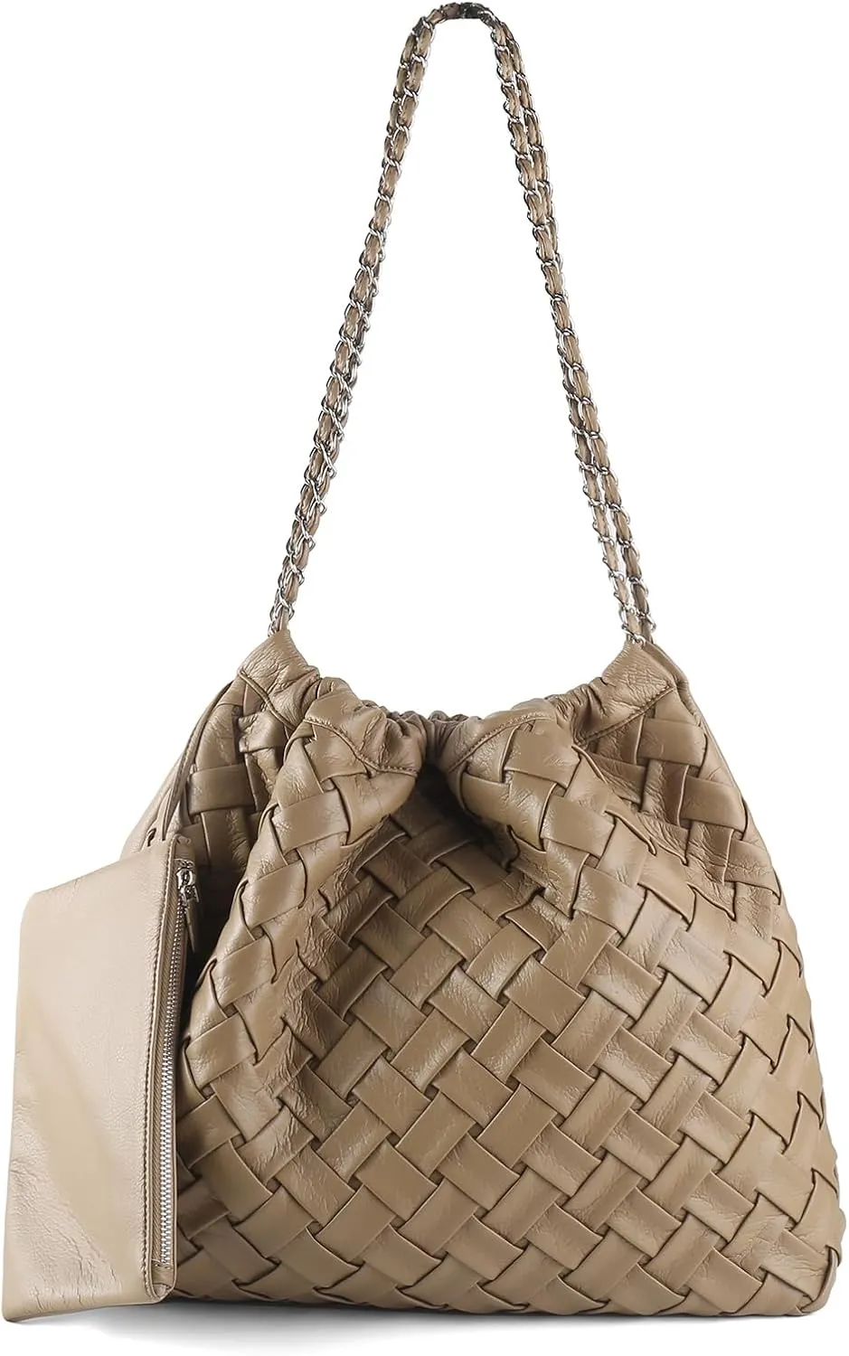 Woven Tote Bag for Women Large Summer Beach Hobo Handbags Handmade Top-handle Shoulder Bag with Purse
